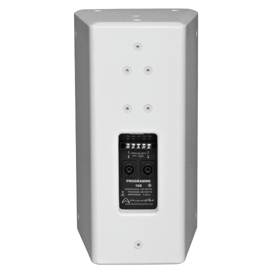 Wharfedale 70V 100V installation speaker barrier strip input and transformer detail