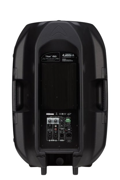 Wharfedale TITAN-15D active PA speaker XLR inputs and DSP controls