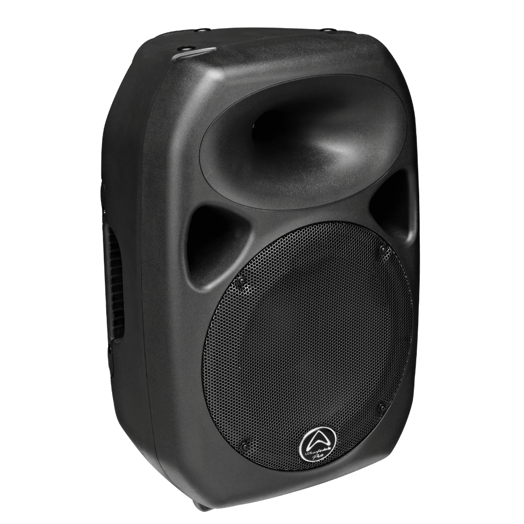Wharfedale TITAN-12D active PA speaker front view — 12" 600W DSP