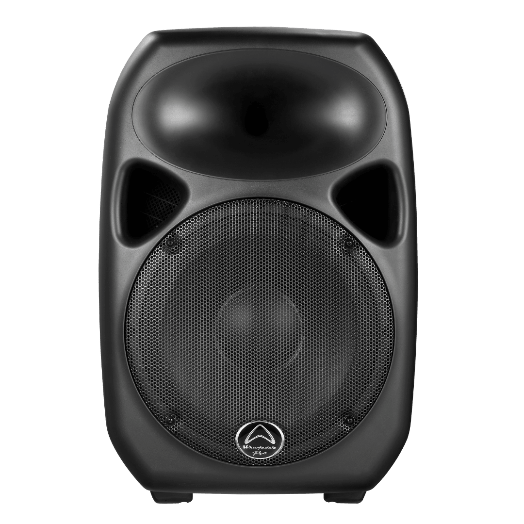 Wharfedale TITAN-12D active PA speaker front view — 12" 600W DSP