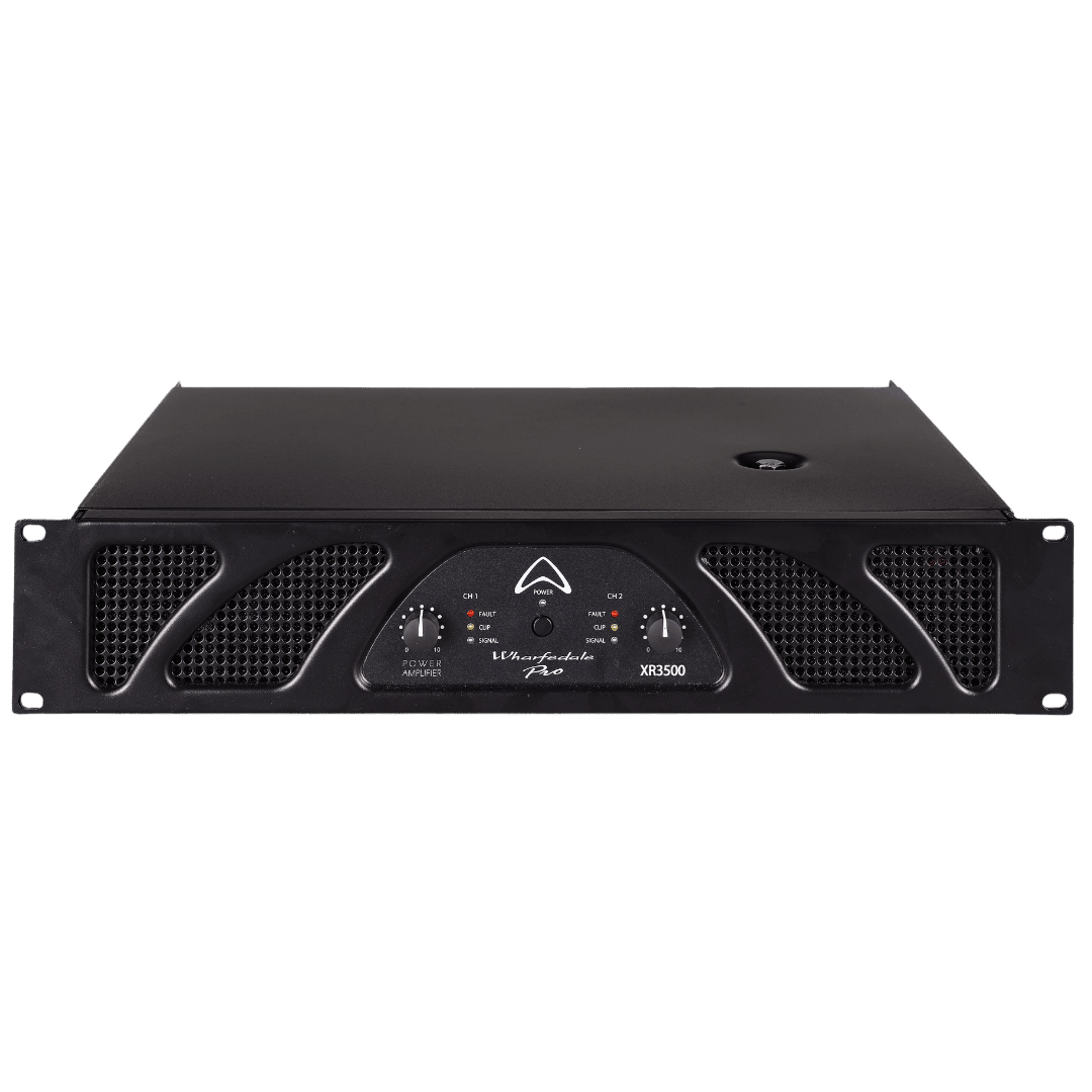 Wharfedale XR3500 power amplifier front panel view