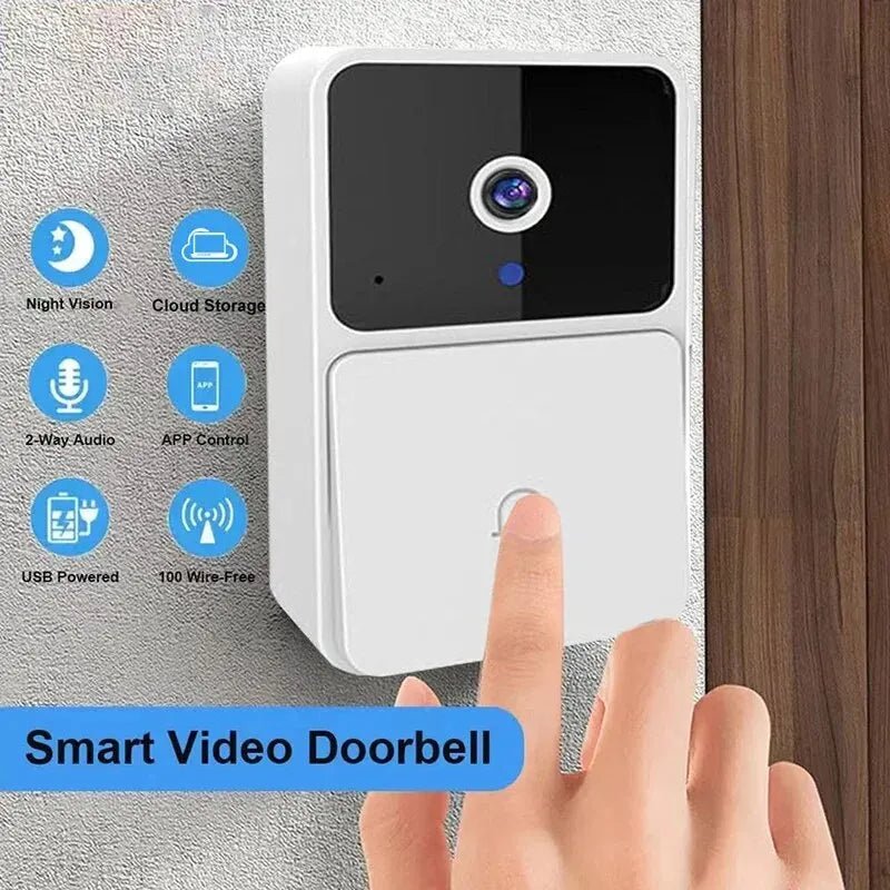 WIFI Video Doorbell Camera Wireless Night Vision Smart Home Security HD Door Bell Two Way Intercom Voice Change For Home - ZAMAR AUDIO SOLUTIONS