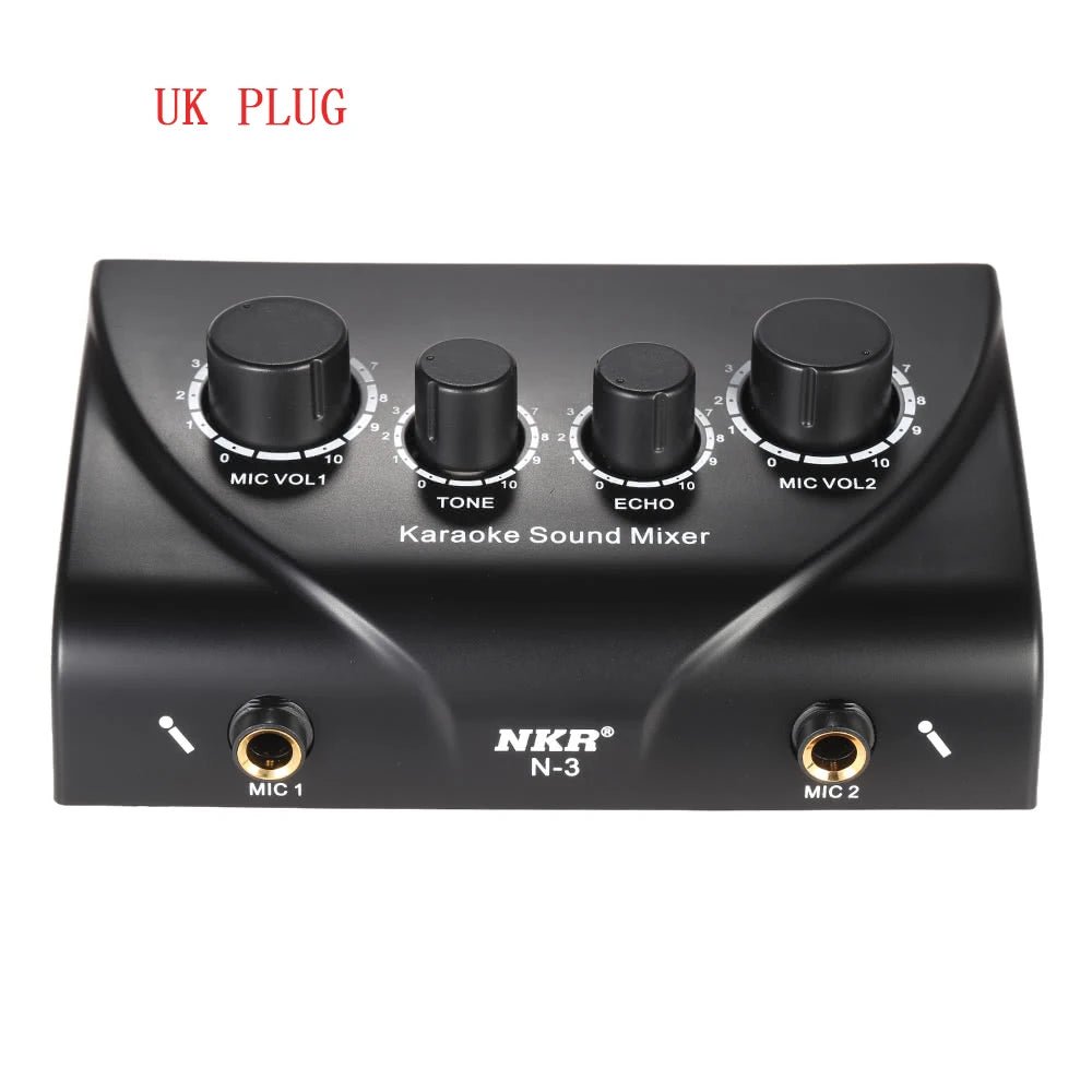 Wireless Karaoke Microphone Echo Sound Mixer – Digital Audio Mixer, 2 Mic Inputs, for TV/PC Amplifier, Perfect for Music Parties - ZAMAR AUDIO SOLUTIONS