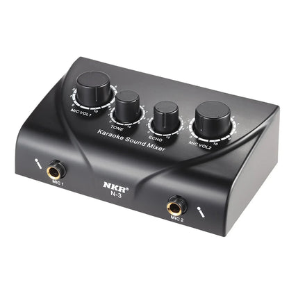 Wireless Karaoke Microphone Echo Sound Mixer – Digital Audio Mixer, 2 Mic Inputs, for TV/PC Amplifier, Perfect for Music Parties - ZAMAR AUDIO SOLUTIONS