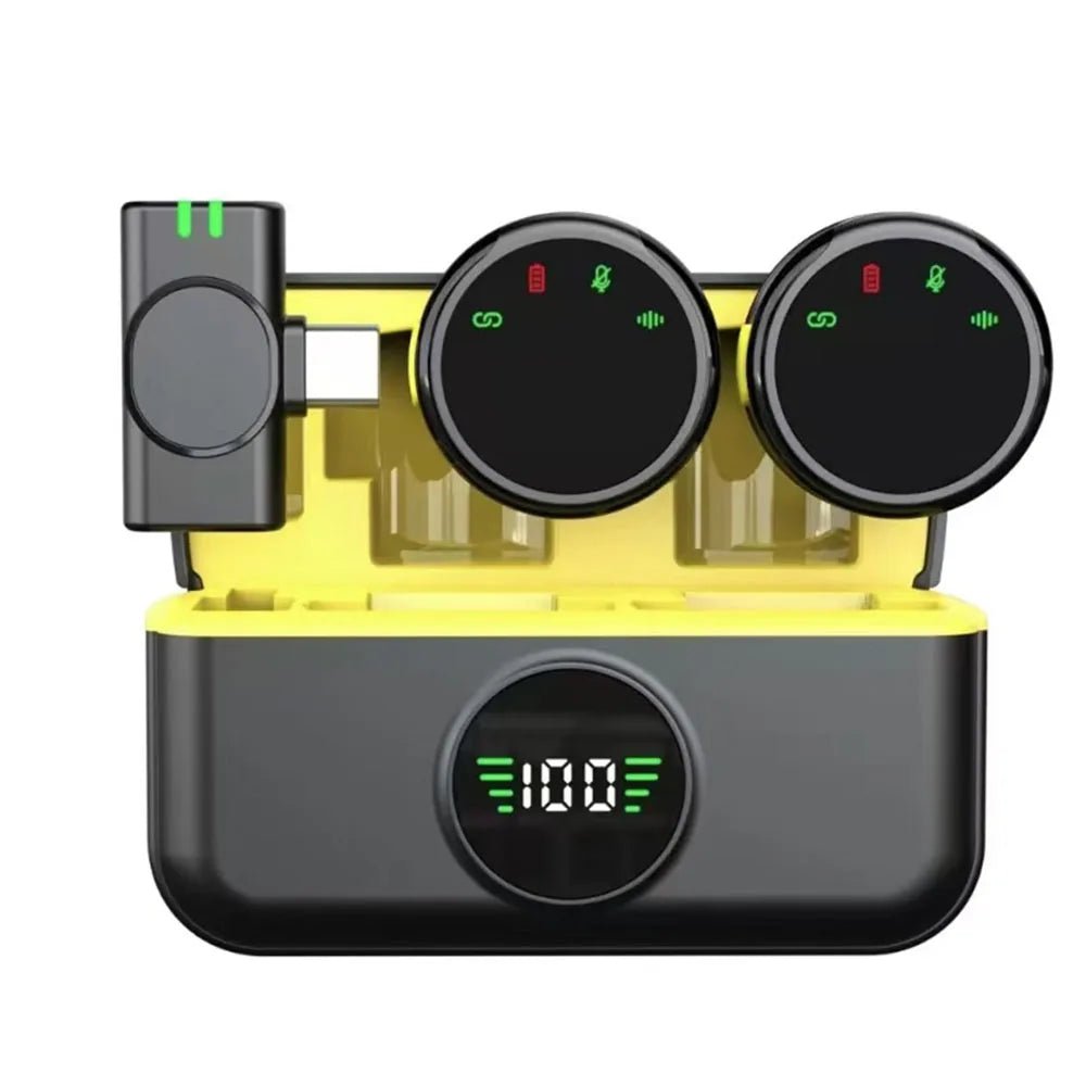 Wireless Lavalier Lapel Microphone – Noise Reduction, Live Game Video Interview Audio Recording for iPhone, Android, Type - C with Magnetic Clip and Charging Box - ZAMAR AUDIO SOLUTIONS