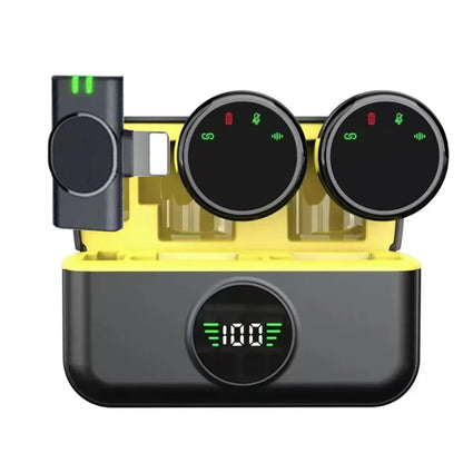 Wireless Lavalier Lapel Microphone – Noise Reduction, Live Game Video Interview Audio Recording for iPhone, Android, Type - C with Magnetic Clip and Charging Box - ZAMAR AUDIO SOLUTIONS