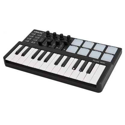 Worlde PANDAMINI Mini 25 - Key USB Keyboard & Drum Pad MIDI Controller – 2 Style MIDI Piano Keyboard Drum - ZAMAR AUDIO SOLUTIONS