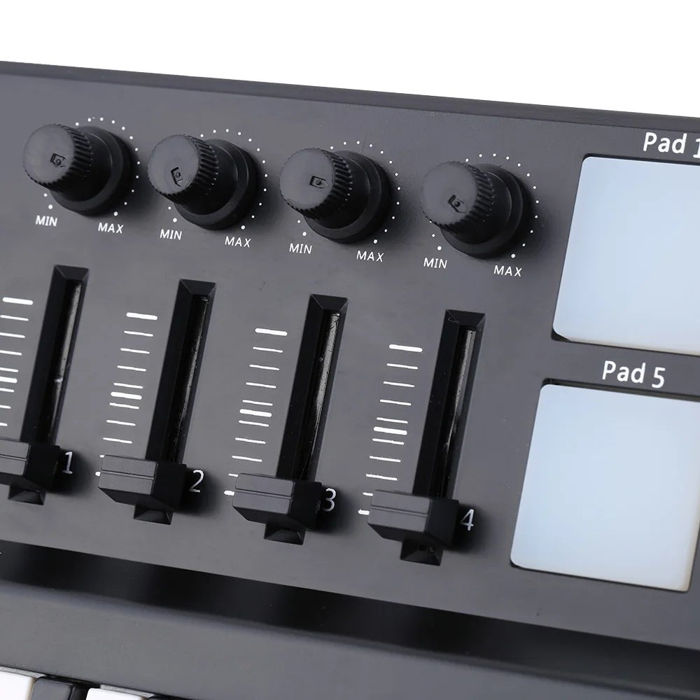 Worlde PANDAMINI Mini 25 - Key USB Keyboard & Drum Pad MIDI Controller – 2 Style MIDI Piano Keyboard Drum - ZAMAR AUDIO SOLUTIONS