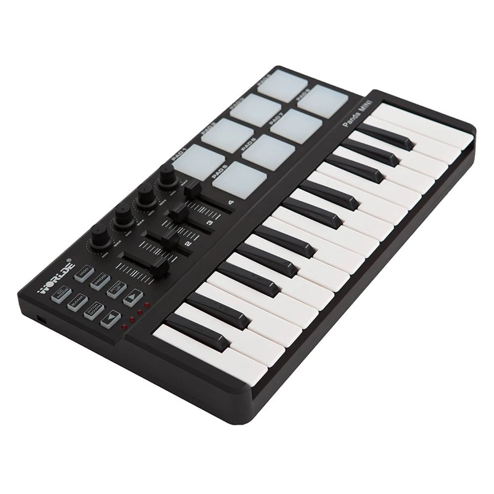 Worlde PANDAMINI Mini 25 - Key USB Keyboard & Drum Pad MIDI Controller – 2 Style MIDI Piano Keyboard Drum - ZAMAR AUDIO SOLUTIONS