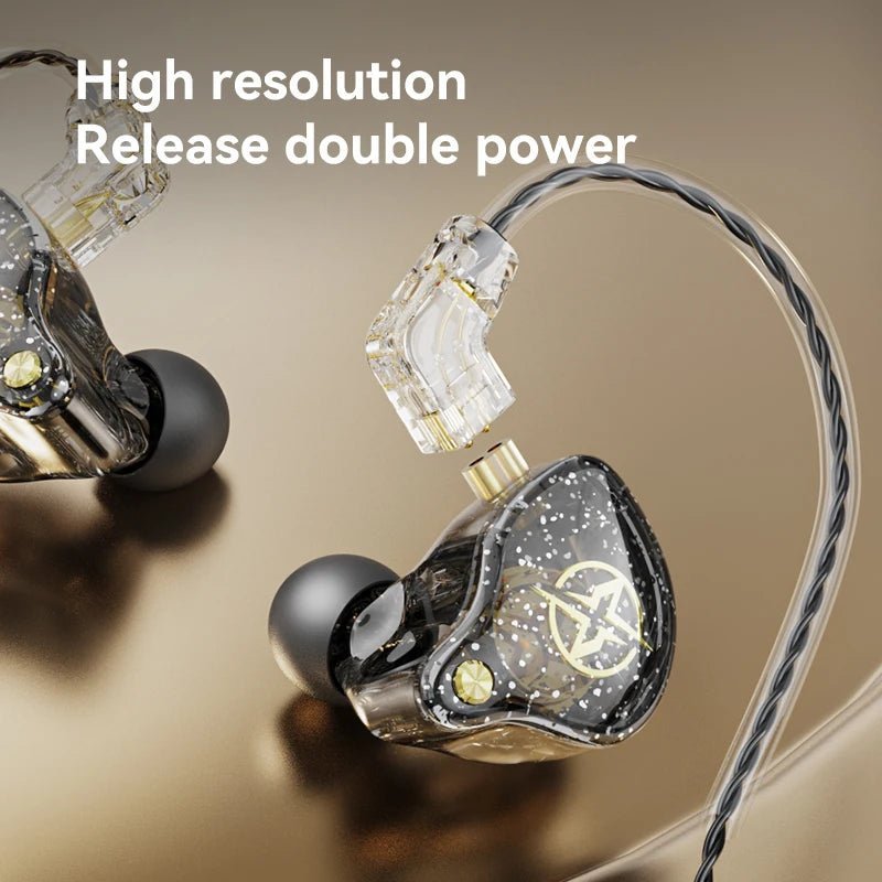 X2 Pro 3.5mm Dual Driver Wired Headphones – Premium Sound for Music, Sports & Running