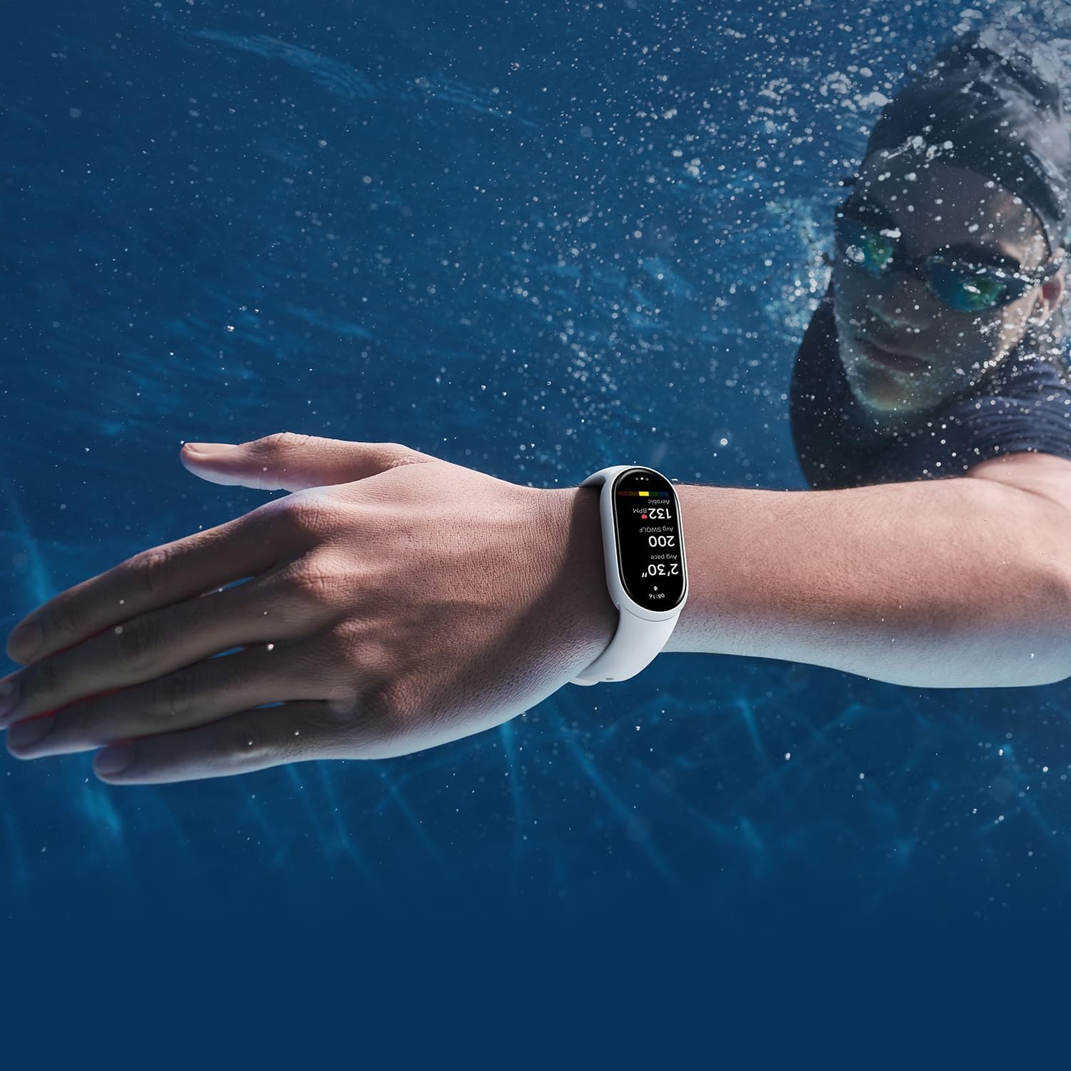 Xiaomi Smart Band 10 worn on wrist during workout in Nairobi