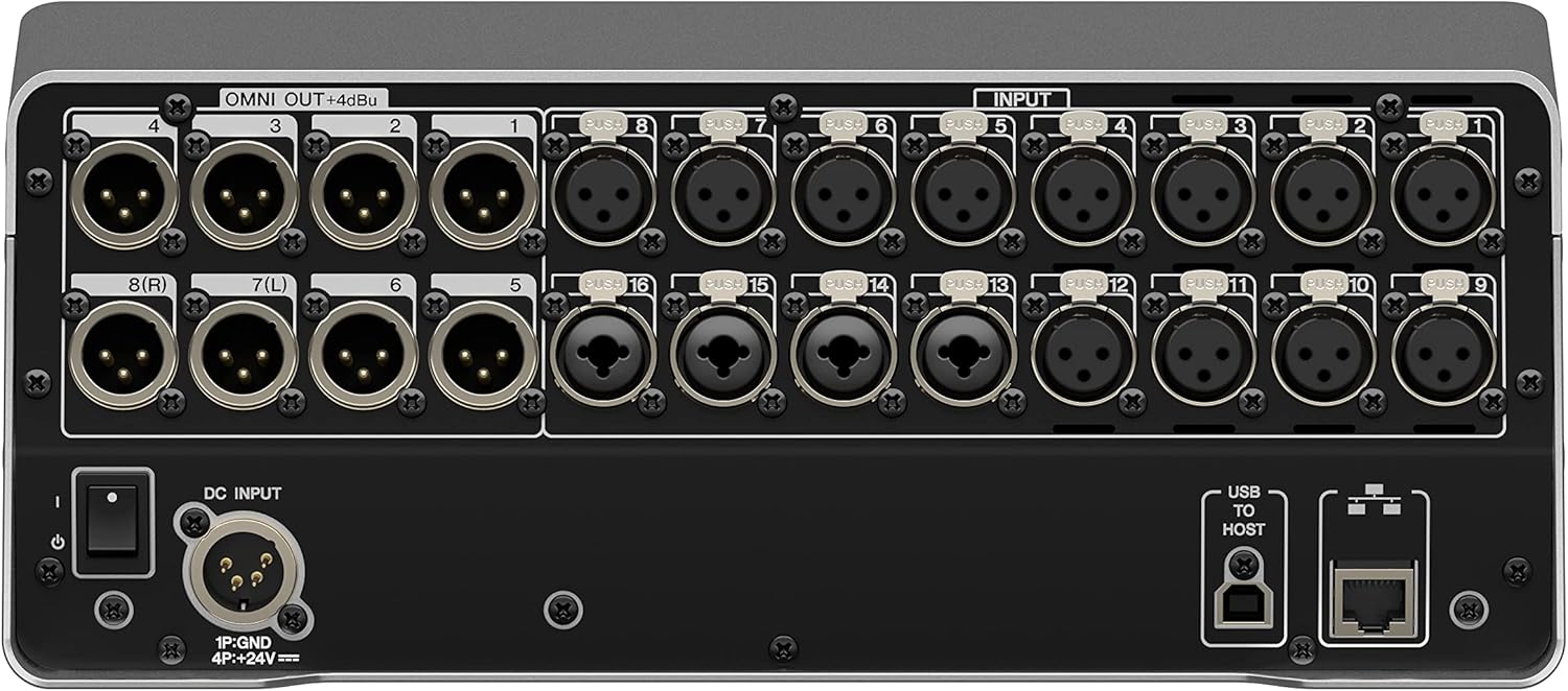 Yamaha DM3 Standard digital mixer USB audio and rear I/O connections