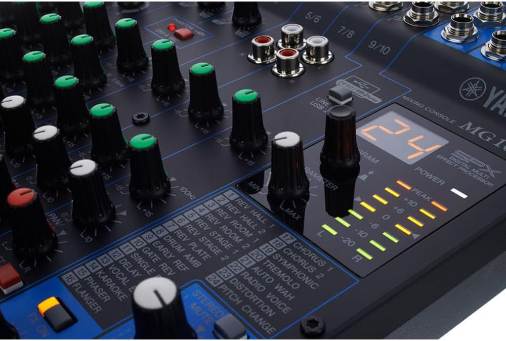 Yamaha MG10XU — 10‑Channel Mixer with SPX Effects & USB Audio Interface - ZAMAR AUDIO SOLUTIONS