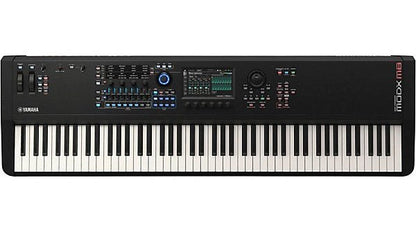 Yamaha MODX M8 Synthesizer 88-key graded hammer action keyboard front view