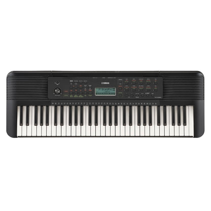 Yamaha PSR-E283 Kenya — overhead front view showing 61 keys, LCD display and full control panel