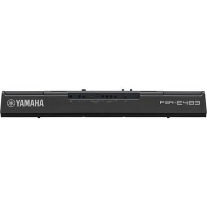 Yamaha PSR-E483 Kenya keyboard in-store display at Zamar Audio Solutions Nairobi