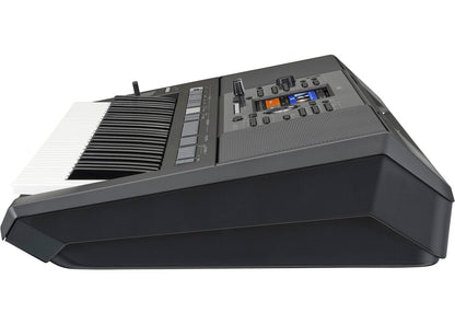 Yamaha PSR-SX920 Kenya right-side profile showing keyboard depth, keys and sloping control panel