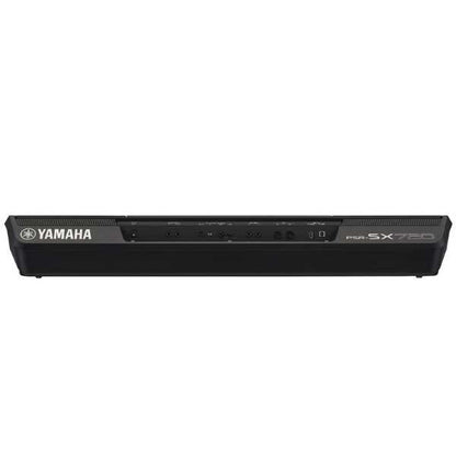 Yamaha PSR-SX720 arranger keyboard Kenya  rear panel straight-on view showing PSR-SX720 model label and connectivity ports`