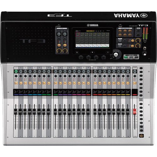Yamaha TF3 digital mixer in live sound setup at church or event