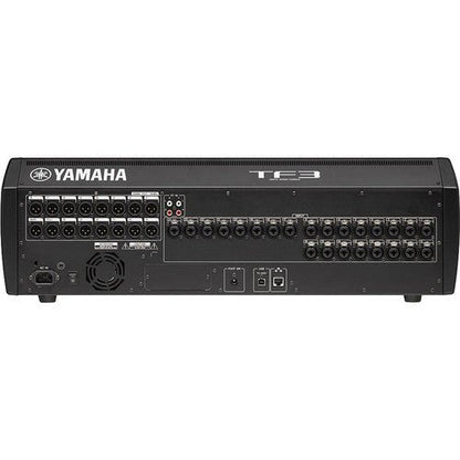 Yamaha TF3 digital mixer back view — 48-input TouchFlow console