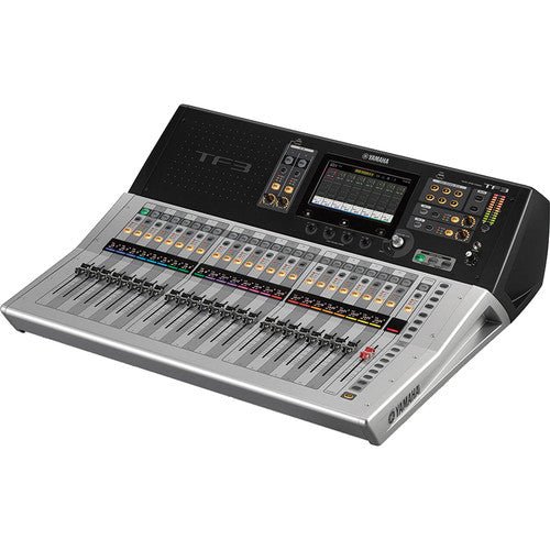 Yamaha TF3 digital mixer in live sound setup at church or event