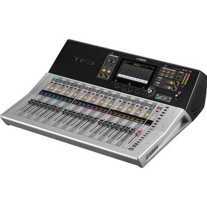 Yamaha TF3 digital mixer in live sound setup at church or event