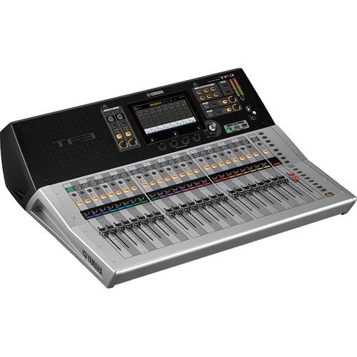 Yamaha TF3 digital mixer in live sound setup at church or event
