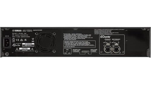 Yamaha Tio1608-D stage box rear XLR inputs and Dante network ports