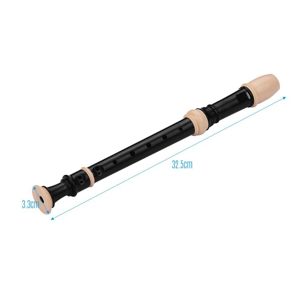 Yamaha YRS-23 soprano recorder Kenya — side profile showing mouthpiece and tone holes
