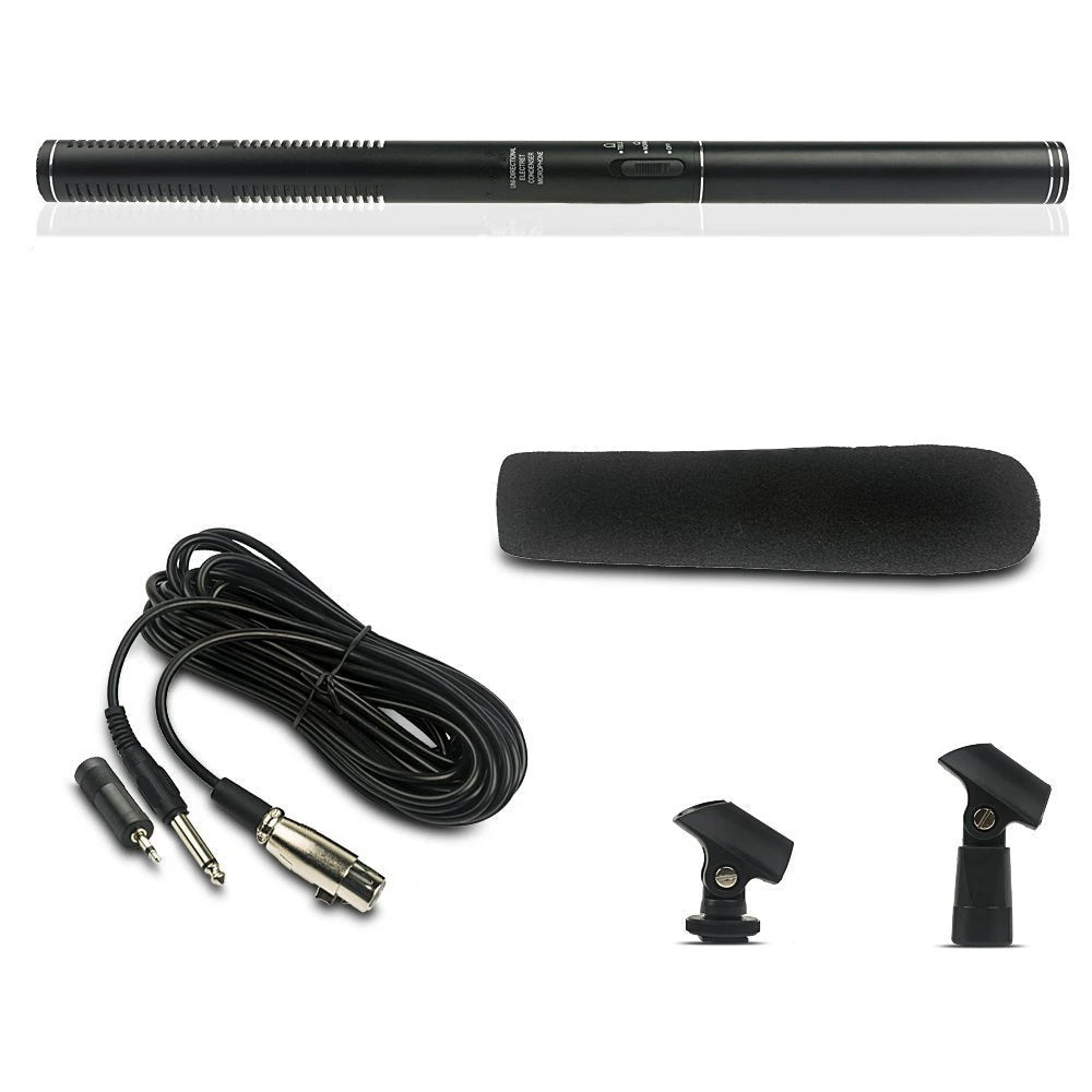 YIXIANG Professional Shotgun Interview Microphone – Directional Condenser Mic for Canon, Nikon, Sony DSLR, and DV Camcorders - ZAMAR AUDIO SOLUTIONS
