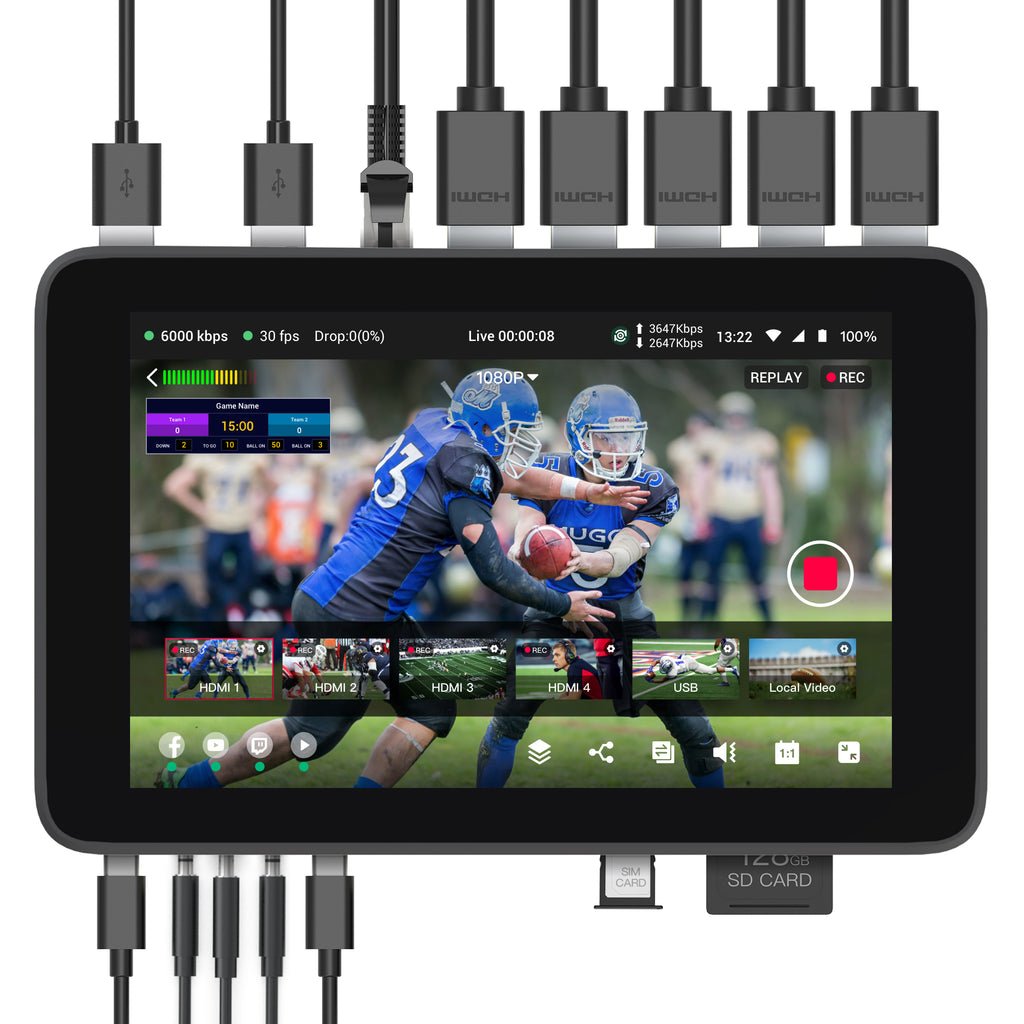 YoloBox Ultra Kenya all-in-one 4K live streaming device front view — available at Zamar Audio Solutions