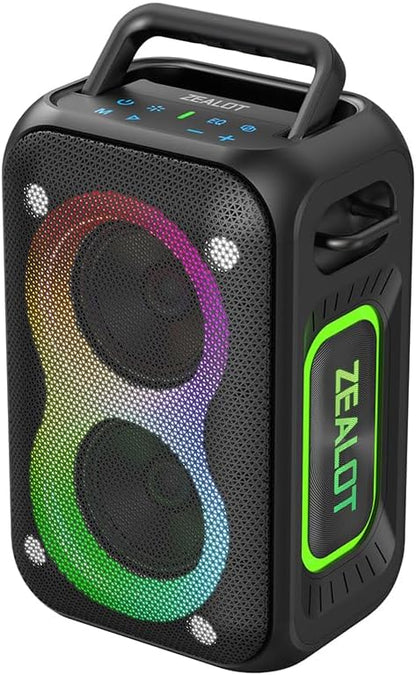 ZEALOT PT02 Bluetooth Speaker 60W waterproof portable speaker front view Kenya