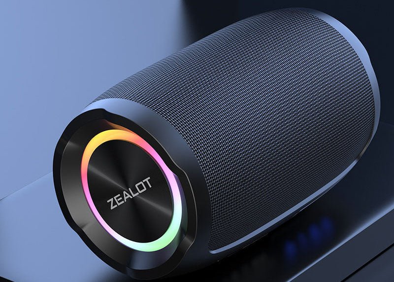 ZEALOT S49 Bluetooth speaker Kenya – side profile showing Type-C port and rugged housing