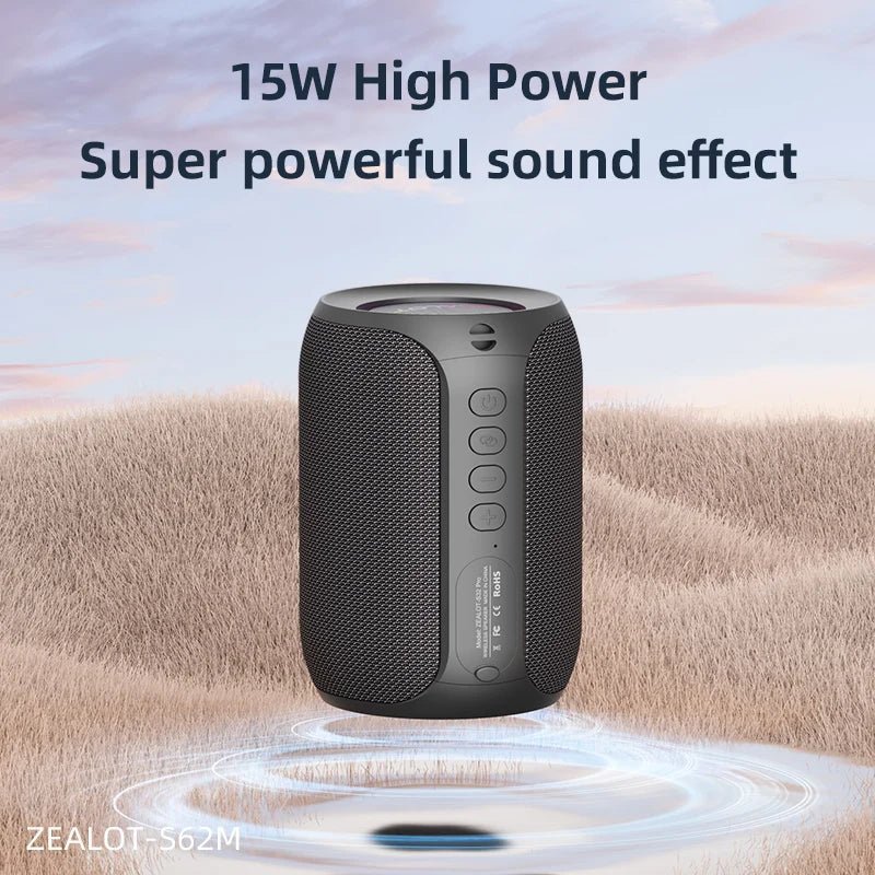 ZEALOT S62M karaoke speaker Kenya lifestyle shot highlighting compact portable design