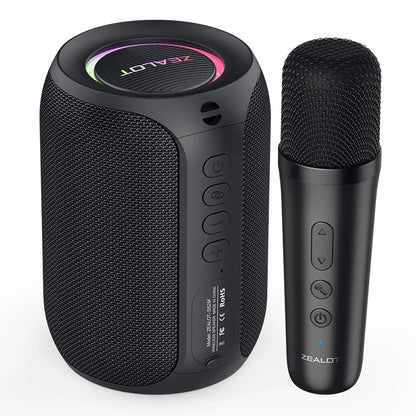 ZEALOT S62M karaoke speaker Kenya with one wireless microphone showing complete bundle on white background