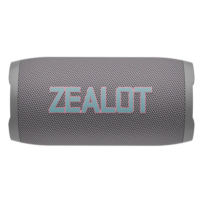ZEALOT S76 Bluetooth speaker Kenya in grey colour variant, front view on white background