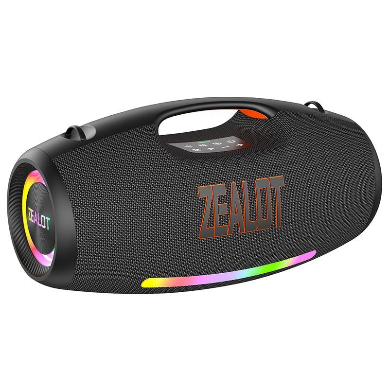 ZEALOT S89 Bluetooth Speaker front view, 250W waterproof portable speaker in black, Kenya
