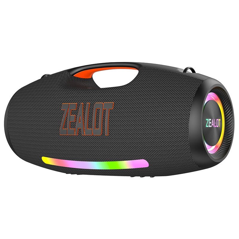 ZEALOT S89 Bluetooth Speaker front view, 250W waterproof portable speaker in black, Kenya