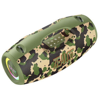 ZEALOT S89 Bluetooth Speaker Camouflage edition, rugged waterproof design for outdoor use