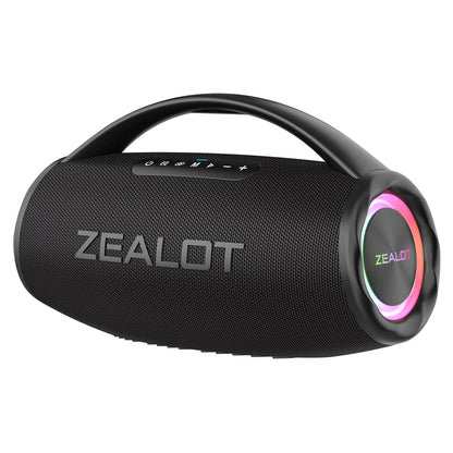 ZEALOT S97 Bluetooth Speaker Kenya — IPX6 waterproof rating, side profile showing Type-C charging port