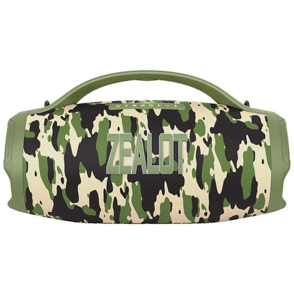ZEALOT S98 160W Bluetooth speaker in Camouflage colorway — rugged outdoor build