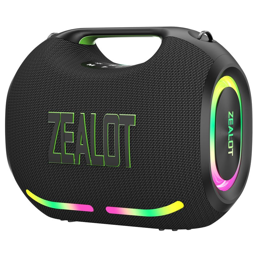 ZEALOT ZE01 waterproof speaker side profile, Type-C charging, 120W portable audio Kenya