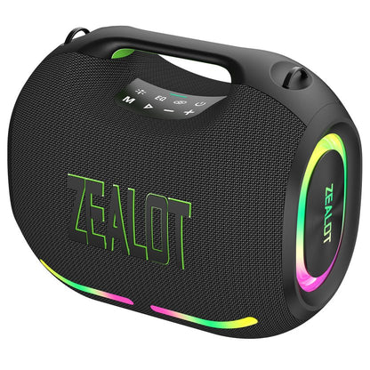 ZEALOT ZE01 waterproof speaker side profile, Type-C charging, 120W portable audio Kenya