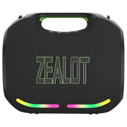 ZEALOT ZE01 waterproof speaker front view, 120W Bluetooth 5.4, IPX6 rated, Kenya