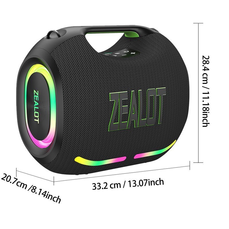 ZEALOT ZE01 — 120W Waterproof Bluetooth Speaker, 36,000mAh Battery, Bluetooth 5.4, Fast Charging, Nairobi Delivery - ZAMAR AUDIO SOLUTIONS