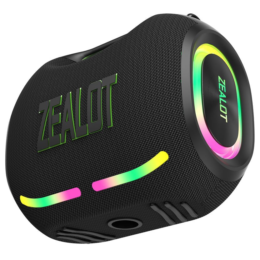 ZEALOT ZE01 waterproof speaker side profile, Type-C charging, 120W portable audio Kenya