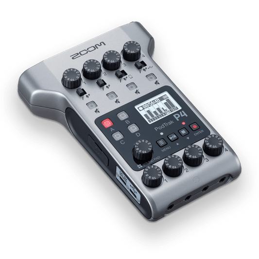 Zoom PodTrak P4 — Portable Podcast Recorder with 4 Mic Inputs & Sound Pads, Nairobi Delivery - ZAMAR AUDIO SOLUTIONS